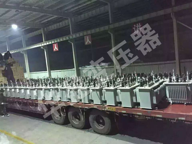 日照非晶合金变压器发货现场